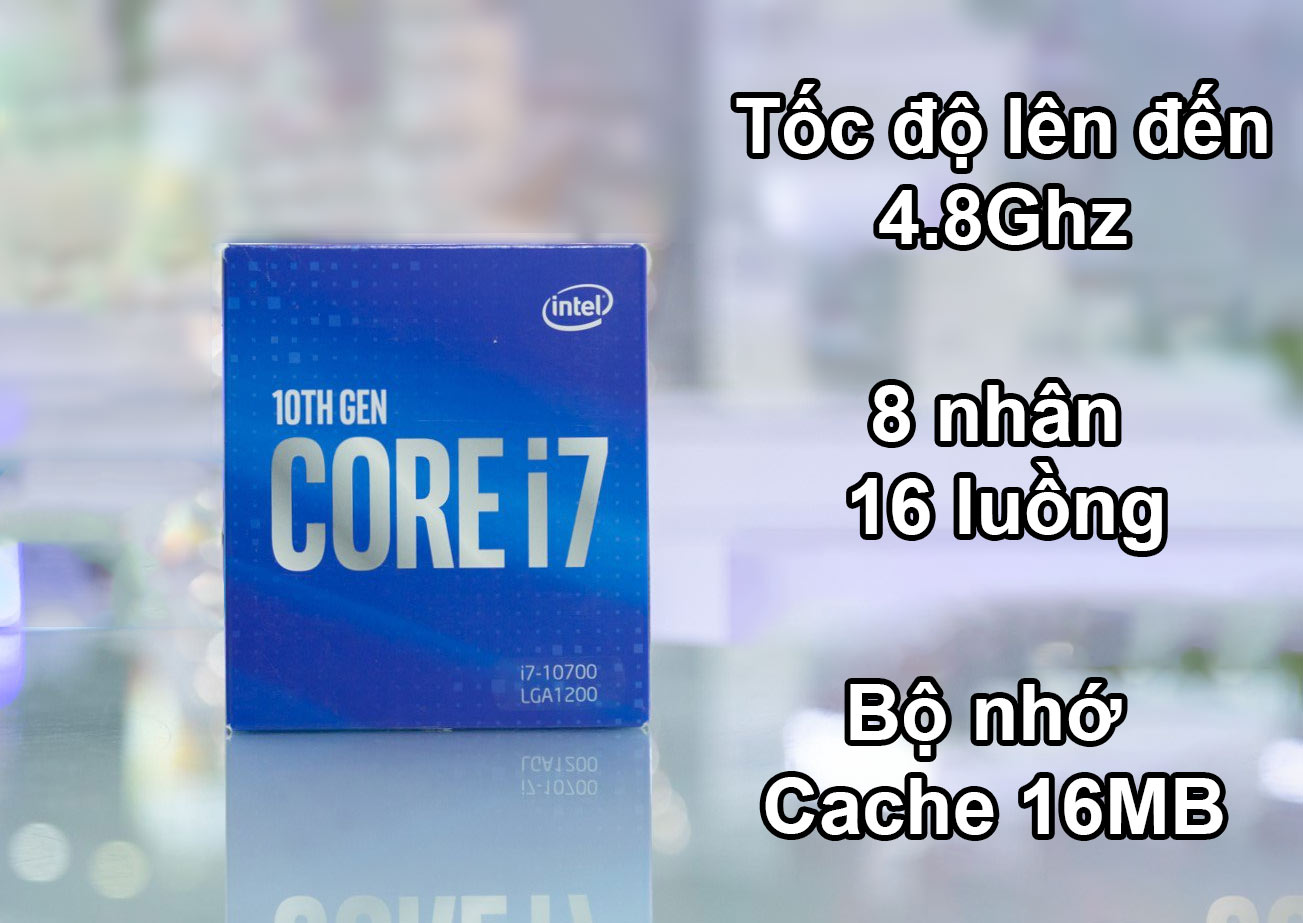 CPU Intel Comet Lake Core i7-10700 | 8 nhân 16 luồng