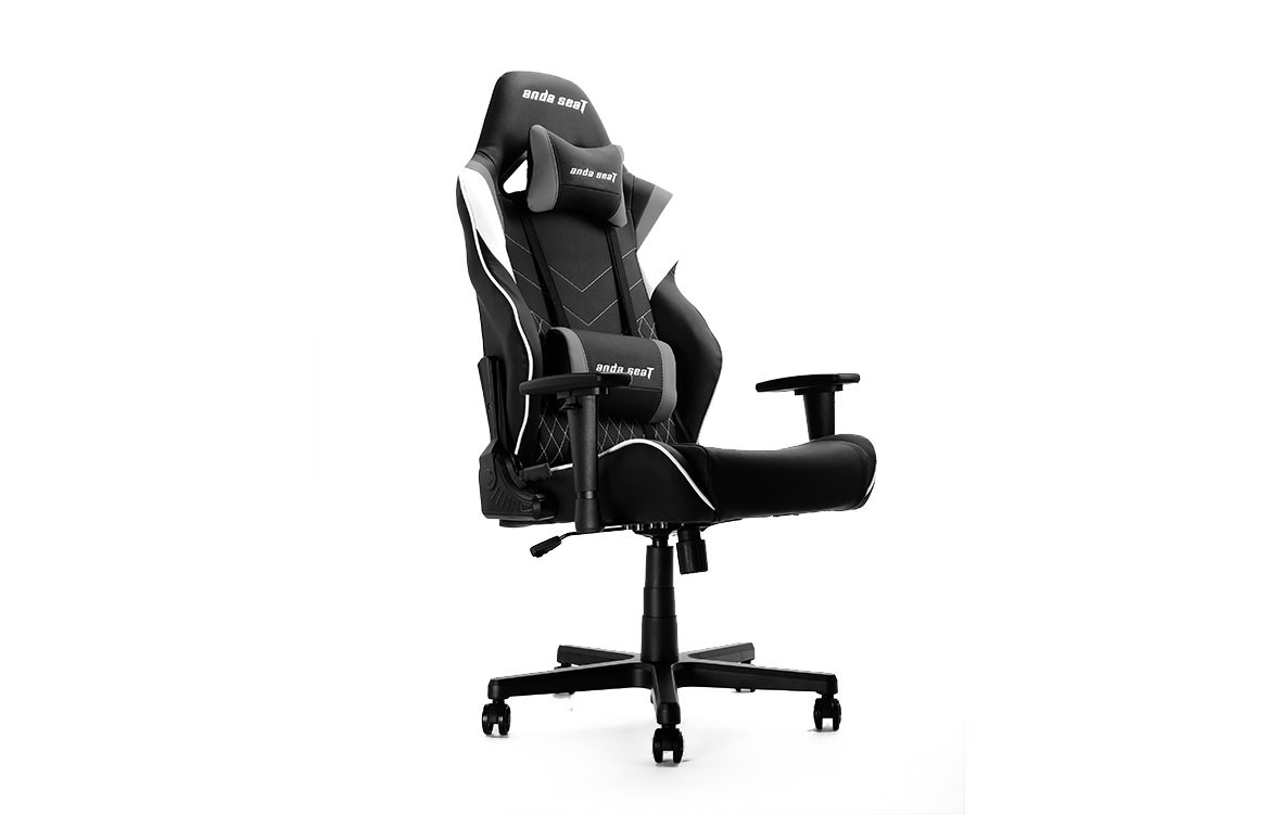 Anda Seat Assassin King - Full PVC Leather 4D Armrest Gaming Chair ( Black/White/Grey )