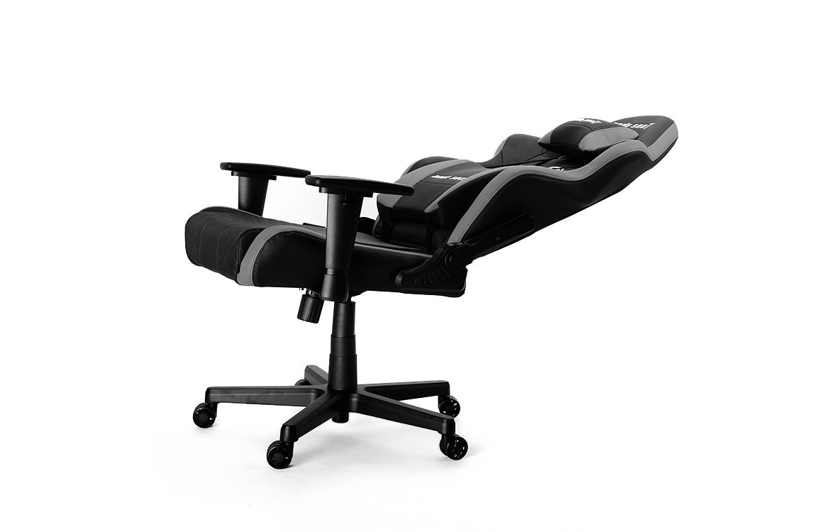 Anda Seat Spirit King - Full PVC Big Lumber 4D Armrest Gaming Chair ( Black/Grey)