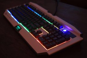 Bàn phím Newmen GM100 (Trắng xám) phát sáng