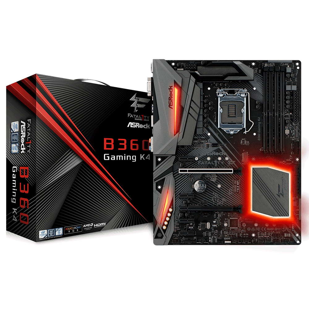 Bo mạch chính/ Mainboard Asrock B360 Gaming K4