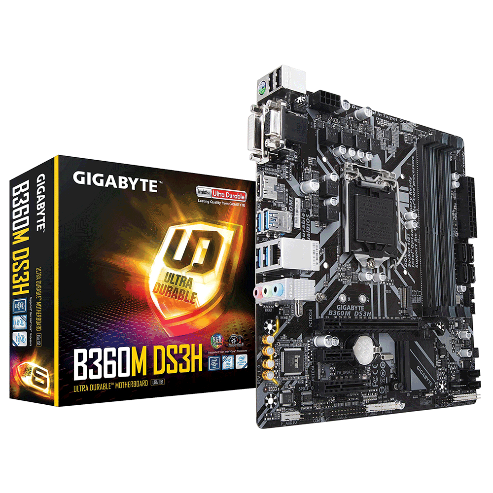 Bo mạch chính: Mainboard Gigabyte B360M-DS3H