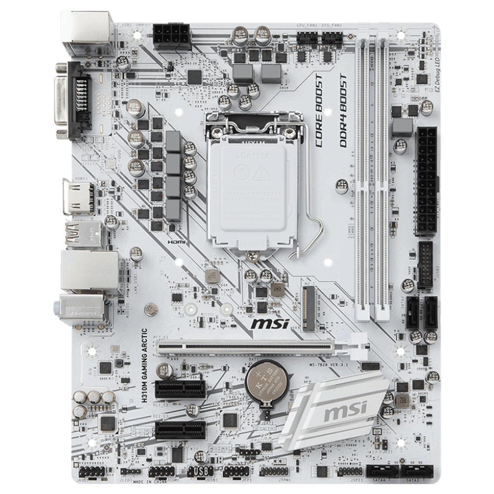 Bo mạch chính/ Mainboard Msi H310M Gaming Arctic