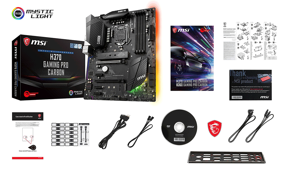 Bo mạch chính Mainboard Msi H370 Gaming Pro Carbon
