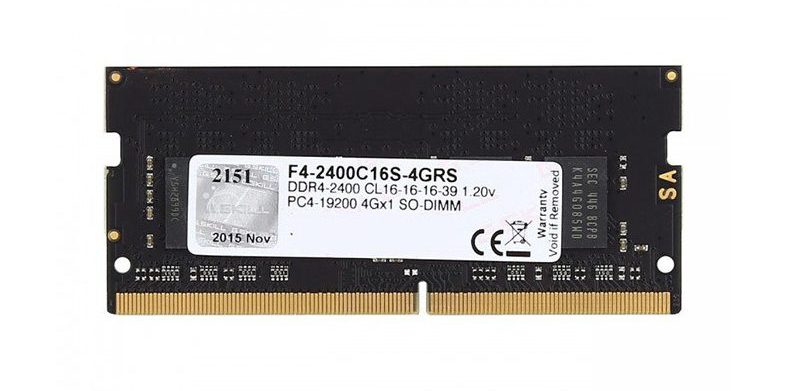 Bộ nhớ laptop DDR4 G.Skill 4GB (2400) F4-2400C16S-4GRS