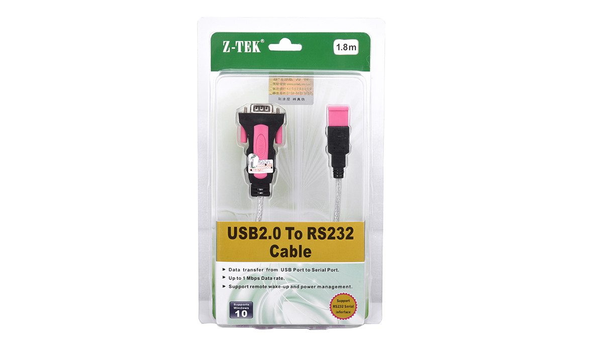 Cáp USB to RS 232 Ztek ZE 533A