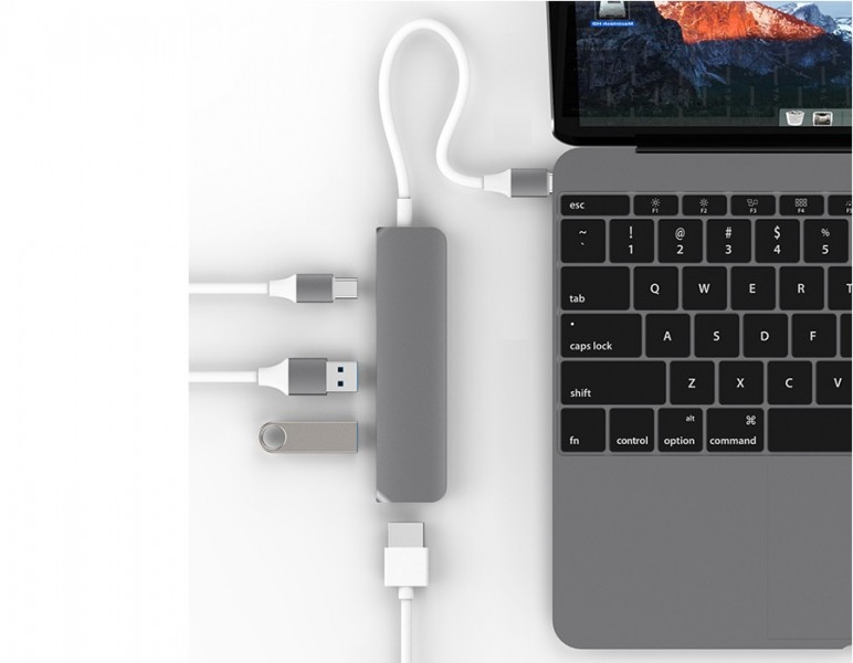 Hub USB-C HDMI 4K HyperDrive GN22B-GR (xám)
