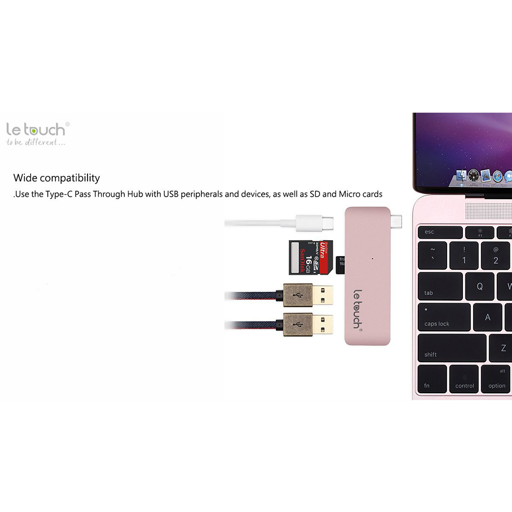 Hub USB-C Letouch combo 5in1-TT9858