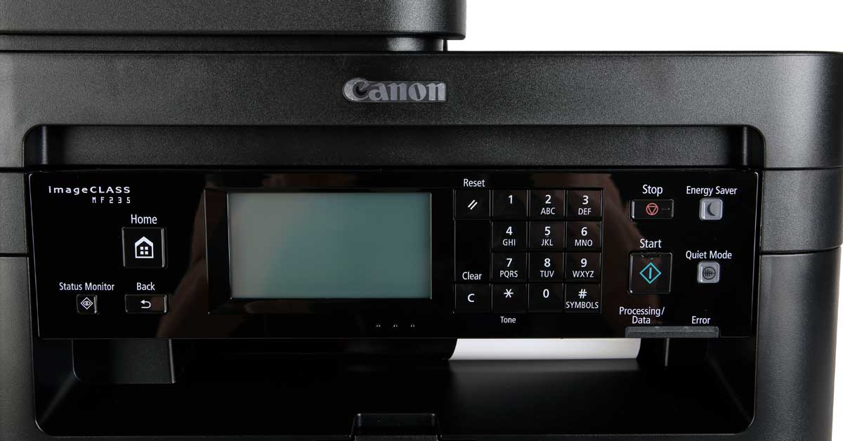 Máy in laser trắng đen CANON MF235 với bảng điều khiển dễ dàng sử dụng