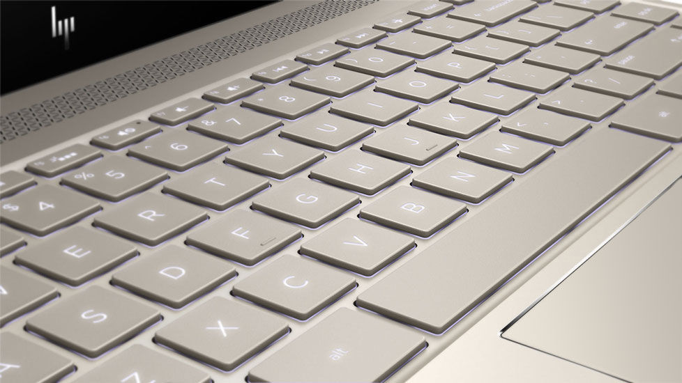 Máy tính xách tay: Laptop HP Envy 13-ad159TU (3MR74PA) (Vàng đồng) Bàn phím