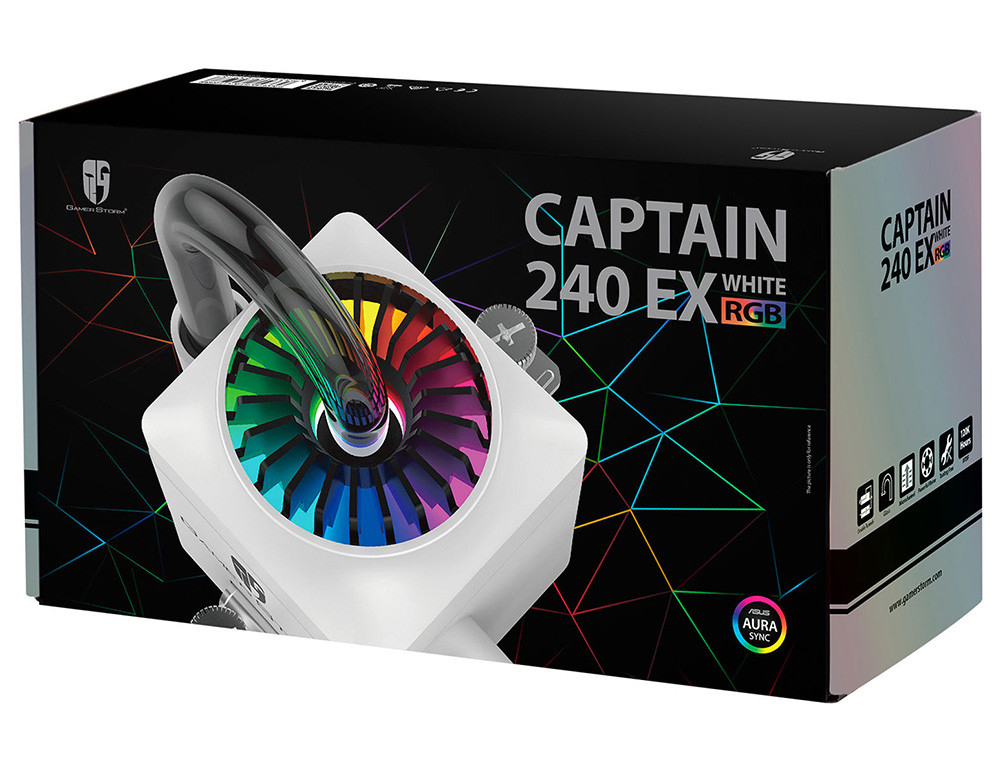 Quạt CPU Deepcool Captain 240EX RGB verison (Trắng)a