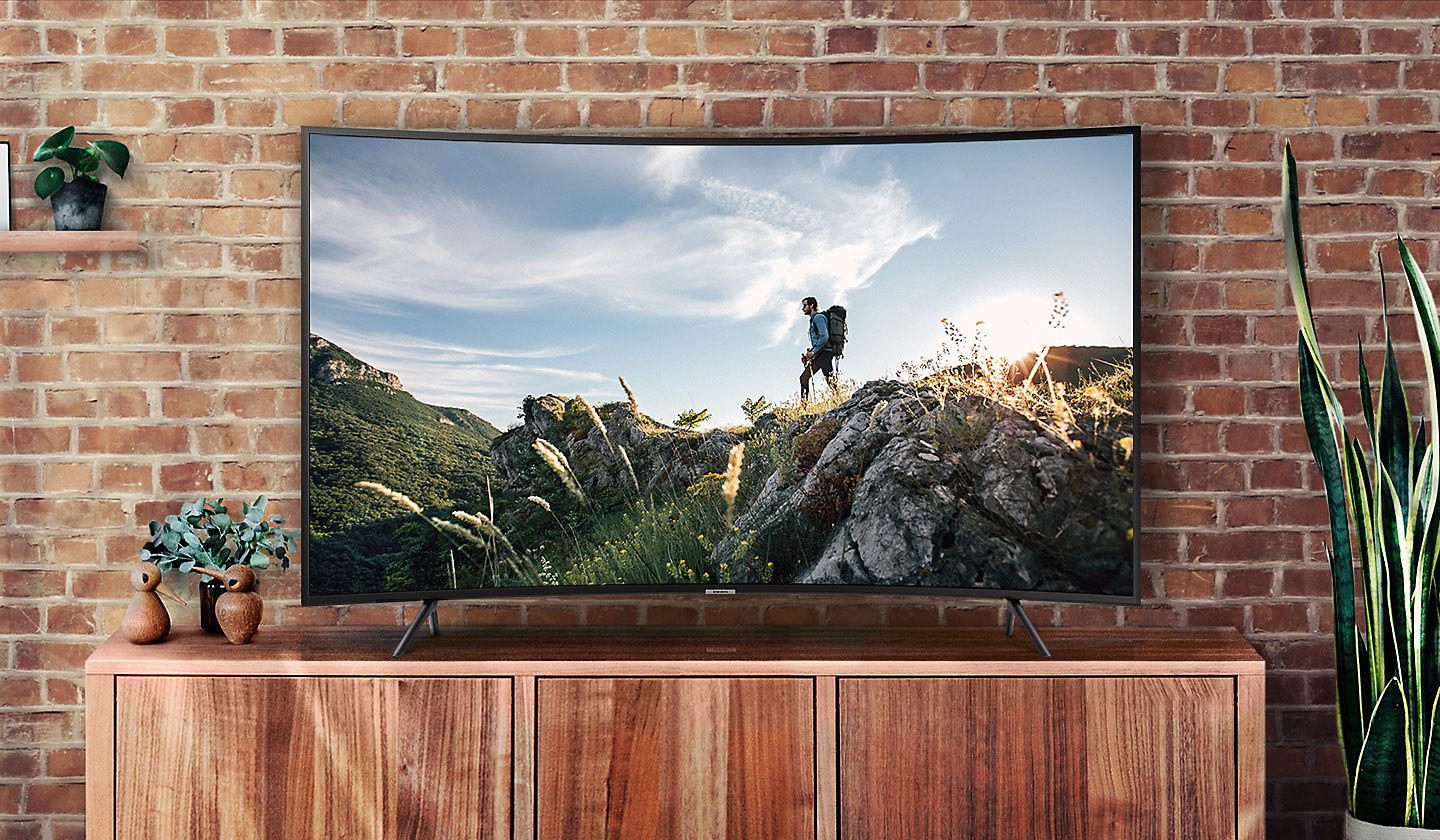 Smart Tivi màn hình cong Samsung 4K 55 inch UA55NU7300