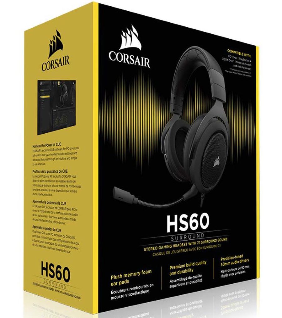 Tai nghe Corsair HS60 Surround Carbon