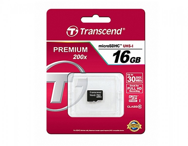 Thẻ Micro SD Transcend 16GB Class 10