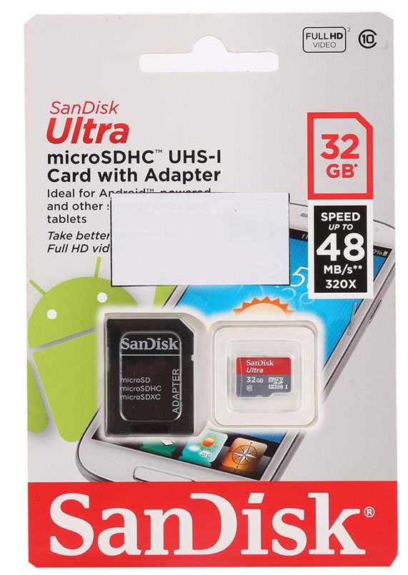 Thẻ nhớ Micro SDHC Sandisk 32GB (class 10) Ultra 1