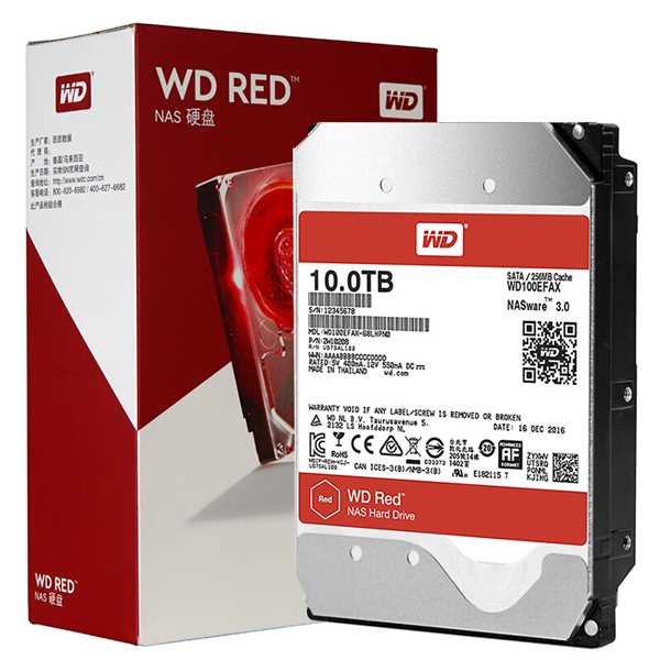 ổ cứng HDD WD 10TB WD100EFAX Sata 3 (Đỏ)
