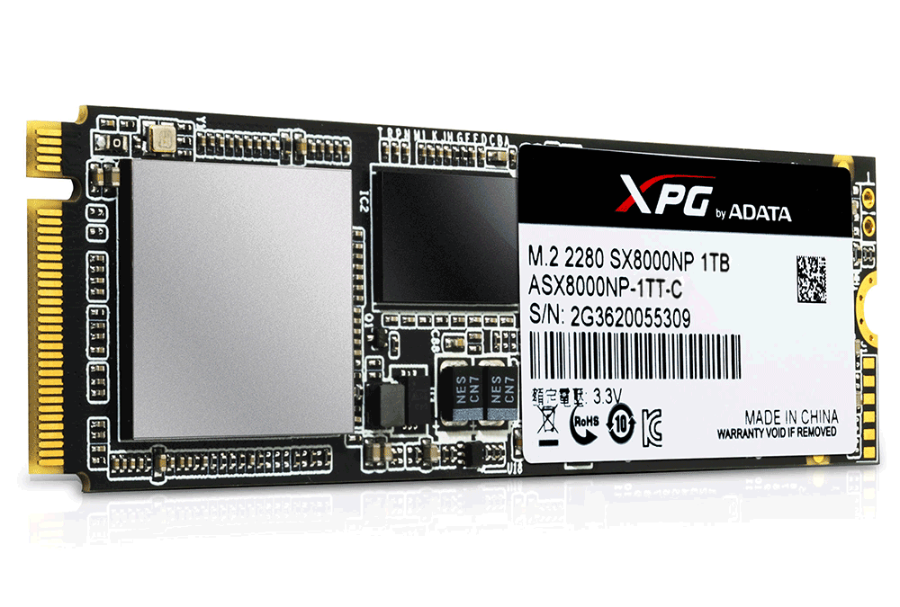 Ổ cứng SSD Adata 1TB M2 PCIe (ASX8000NP-1TM-C)