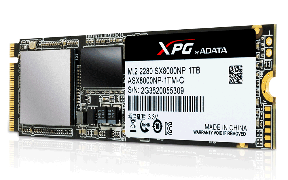 Ổ cứng SSD Adata 1TB M2 PCIe (ASX8000NP-1TM-C)
