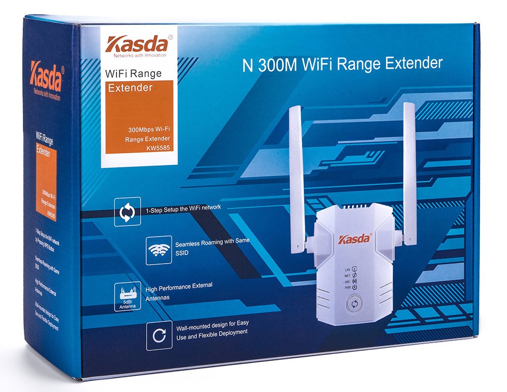 Thiết bị mạng/Router Kasda KW5585 N300 giải pháp mạng không dây cho gia đình và văn phòng của bạn