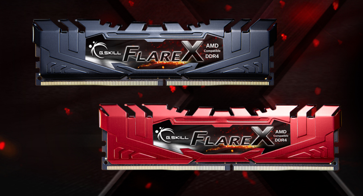Ram Gskill Flare X 16GB (2*8GB) DDR4/2400 XMP 2.0 Black Heatsink (F4-2400C16D-16GFX) sựa lựa chọn của một hệ thống PC cao cấp.