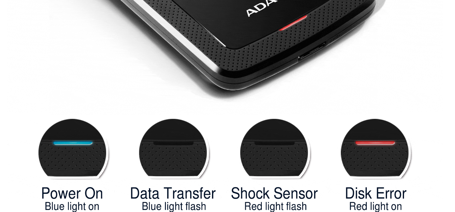Ổ cứng HDD Adata HV300 1TB (AHV300-1TU31-CBL) (Xanh) khẳ năng lưu trữ di dộng trong tầm tay bạn
