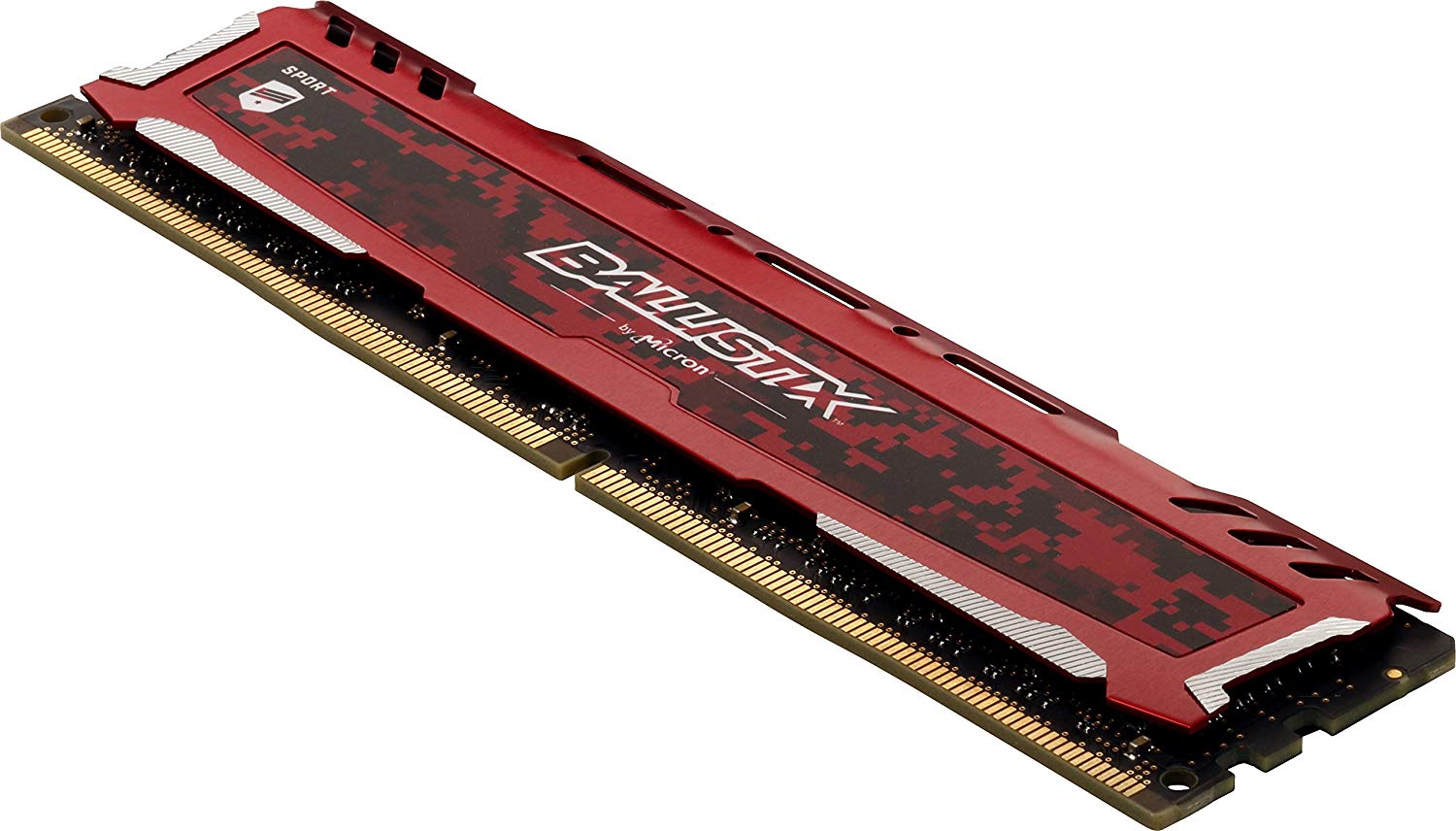 Bộ nhớ/ Ram Crucial Ballistix Sport LT 16GB DDR4 2666 Heatspreader (BLS16G4D26BFSE) (Đỏ) thiết kế đặc biệt cho game thủ
