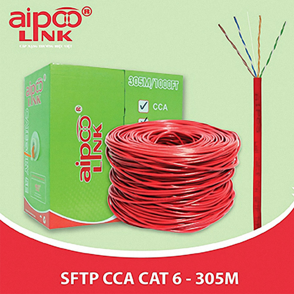 Aipoo Link S-FTP Cat 6-CCA 305M