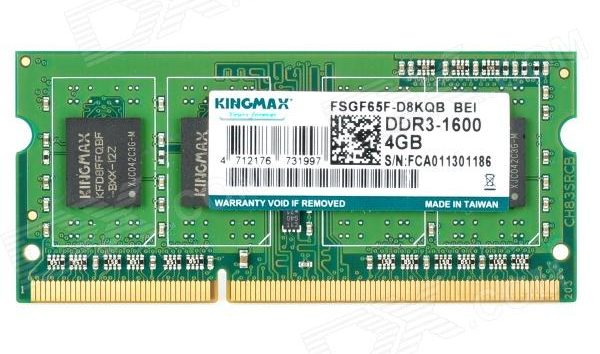 Bộ nhớ laptop DDR3 Kingmax 4GB (1600) (DDR3L)