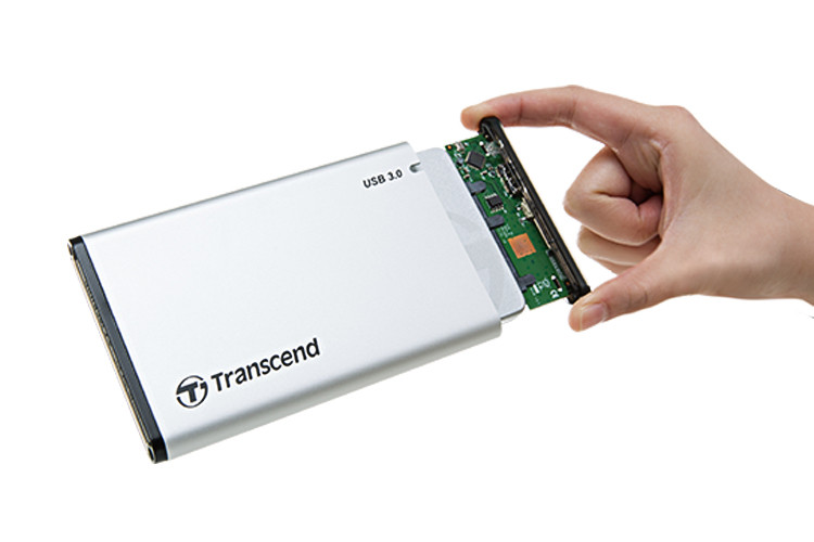 Box ổ cứng 2.5'' Transcend (Bạc)