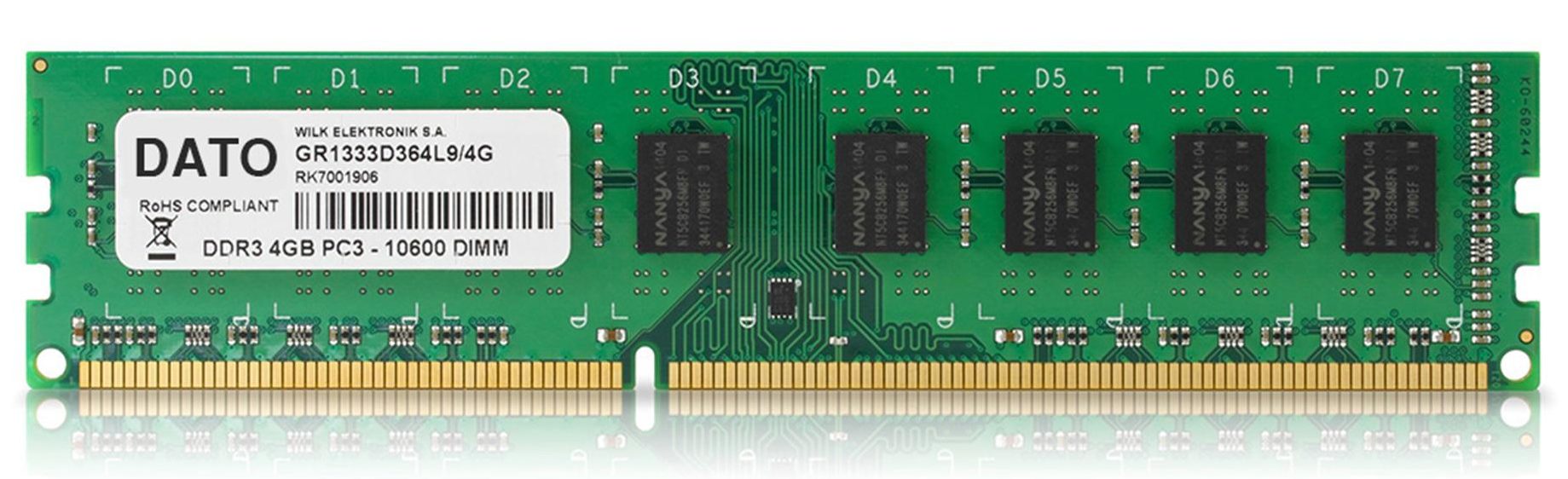 Bộ nhớ DDR3 Dato 4GB (1600)