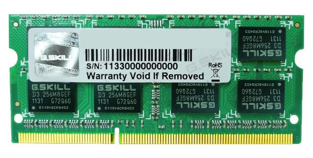Bộ nhớ laptop DDR3 G.Skill 2GB (1333) F3-10666CL9S-2GBSQ