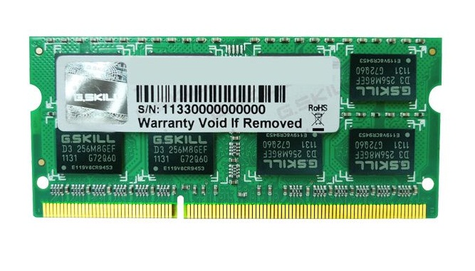 Bộ nhớ laptop DDR3 G.Skill 2GB (1333) F3-10666CL9S-2GBSQ