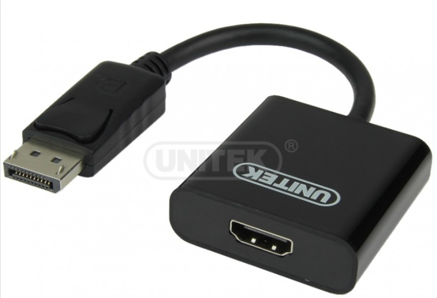 Cáp Displayport -> HDMI 0.2m Unitek (Y 5118DA) (F)