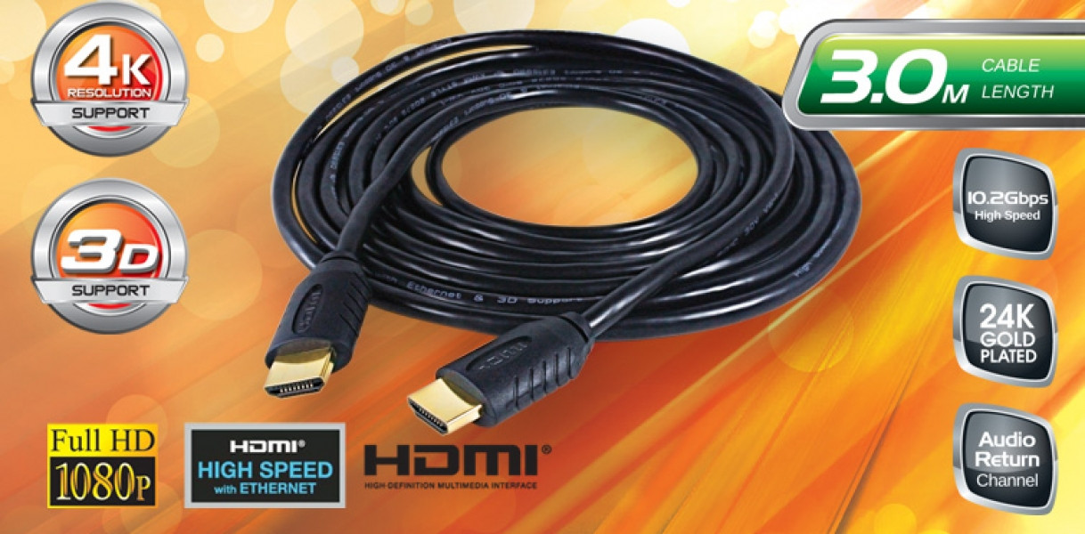 Cáp HDMI Cliptec OCD532 (3m)