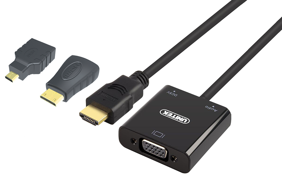 Cáp HDMI to VGA + Audio Unitek (Y6355)