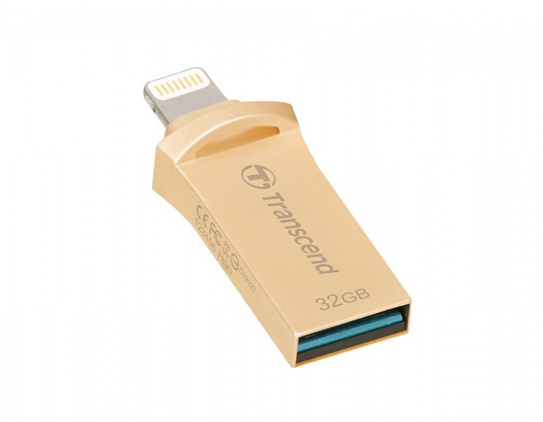 Ổ cứng di động/ USB Transcend 32GB JDG500 (Vàng)