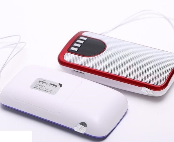 Loa Aibo UN 01 (FM+USB+TF) (Đỏ)
