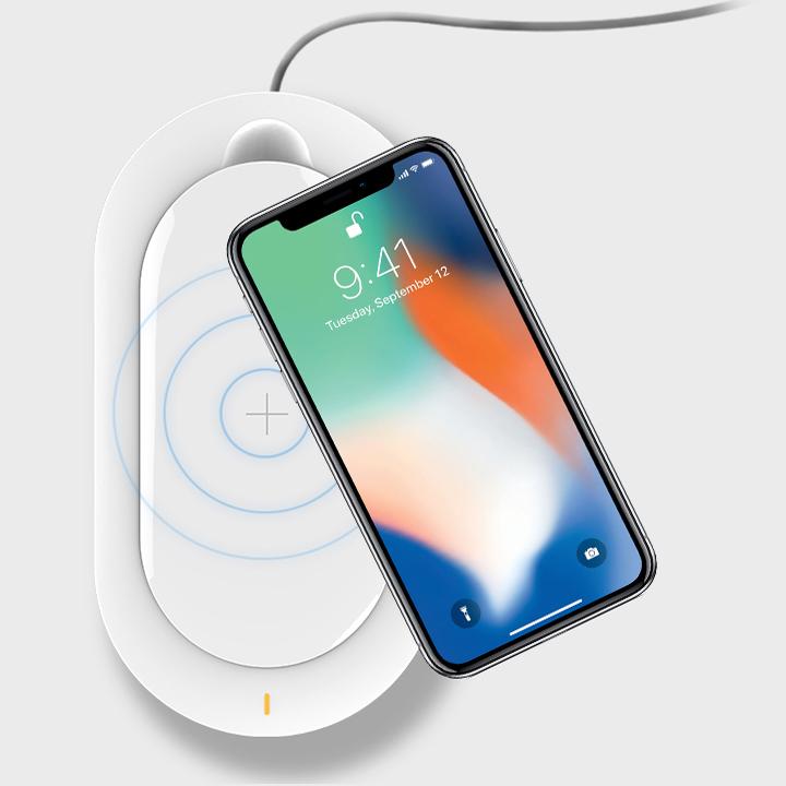 Pin sạc dự phòng không dây MIPOW Cube X 5000 mAh SPX07-WT (Trắng) sạc không dây đẳng cấp cho smartphone của bạn