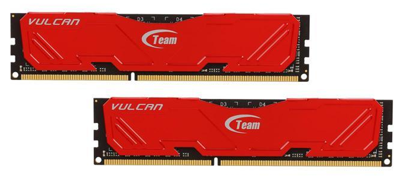RAM Team Vulcan 8GB DDR3 1600 Heatsink (Đỏ)