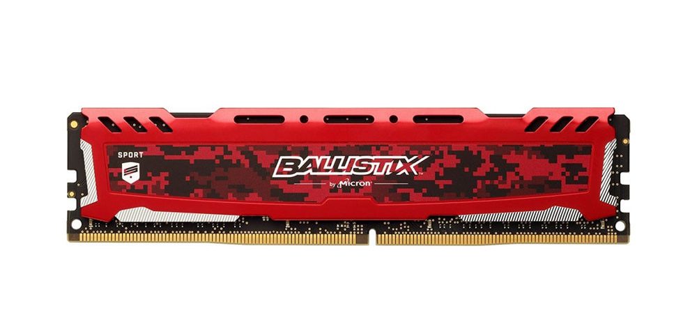 Ram Crucial Ballistix Sport LT 8GB DDR4 2400 Heatspreader (BLS8G4D240FSE) (Đỏ)