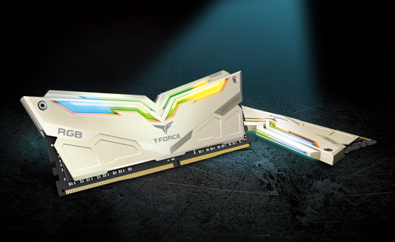 Bộ nhớ/ Ram Team Night Hawk RGB 16GB (2x8GB) DDR4 3200 Heatspreader (Trắng)