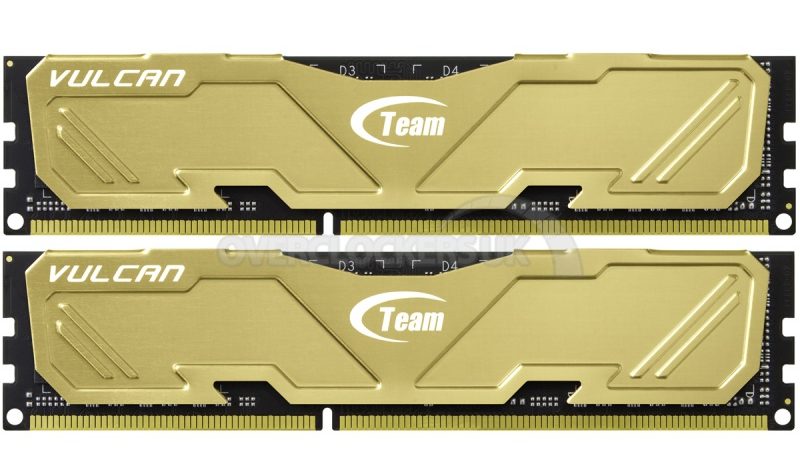 Ram Team Vulcan 8GB DDR3 1600 Heatsink (Gold)