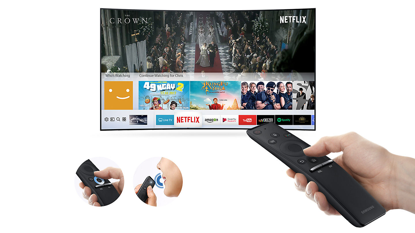 Smart TV màn hình cong 4K UHD 55 inch MU6500