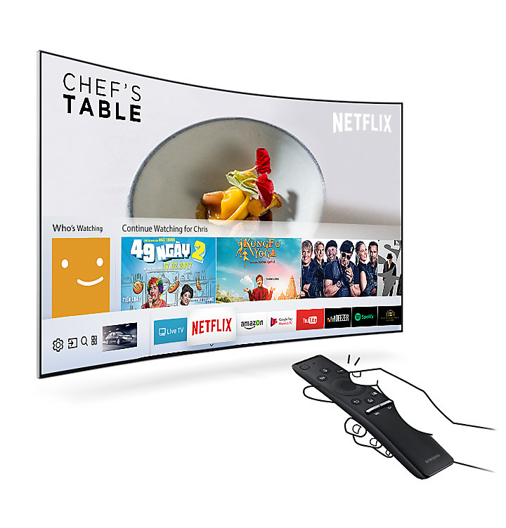 Smart TV màn hình cong 4K UHD 55 inch MU6500