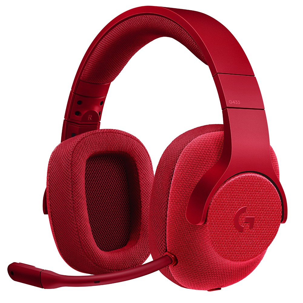 Tai nghe Logitech G433 7.1 Wired Surround Gaming (Đỏ) sự lựa chọn tuyệt vời cho mọi game thủ