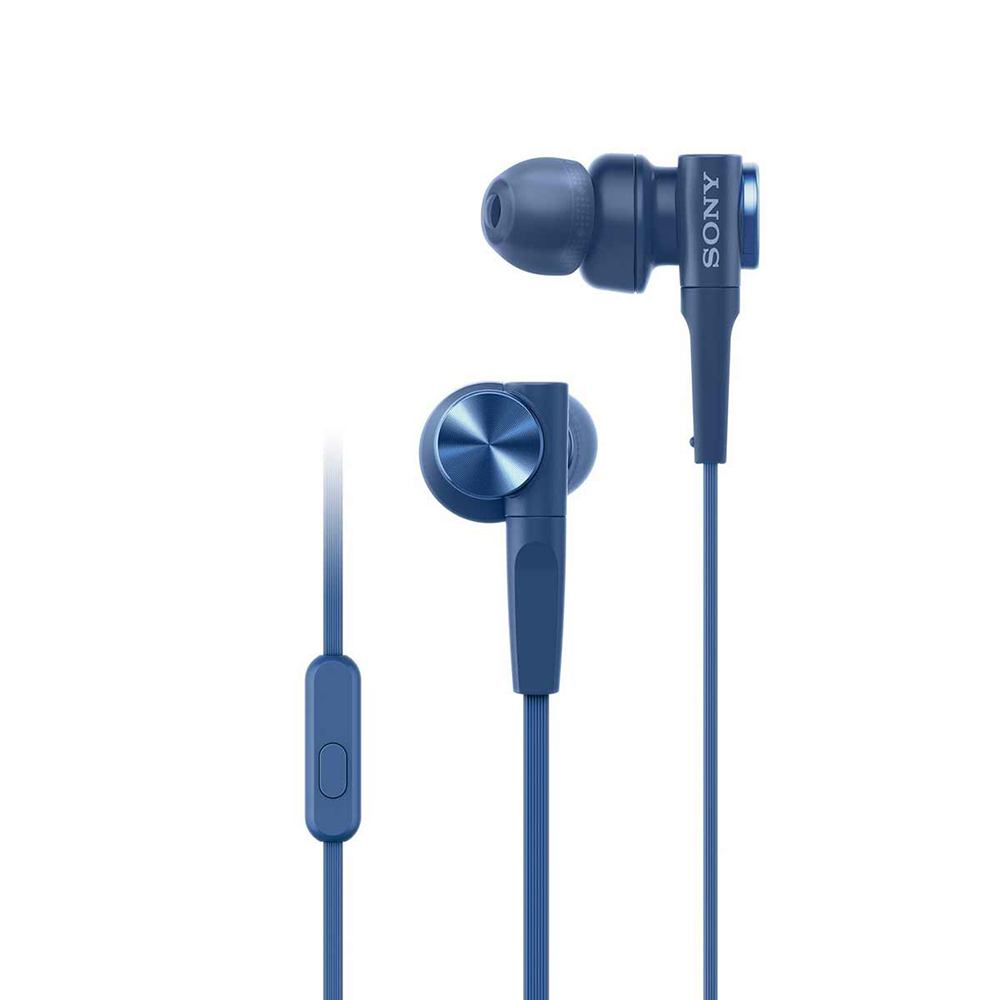 Tai nghe Sony MDR-XB55AP/LQE (Xanh dương) thiết kế hiện đại cho âm thanh mạnh mẽ