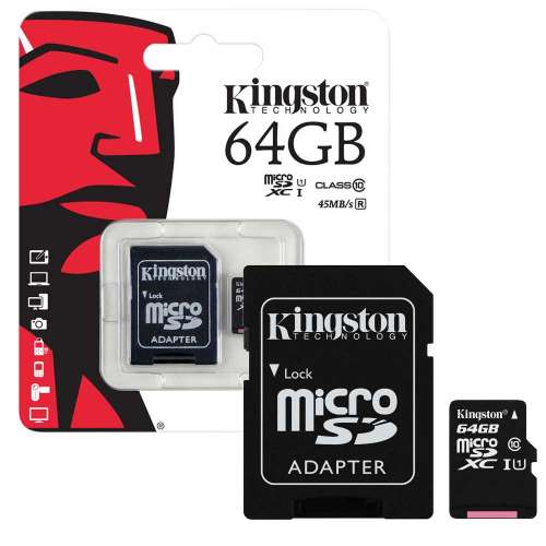 Thẻ nhớ Micro SDXC Kingston 64GB (Class 10) 