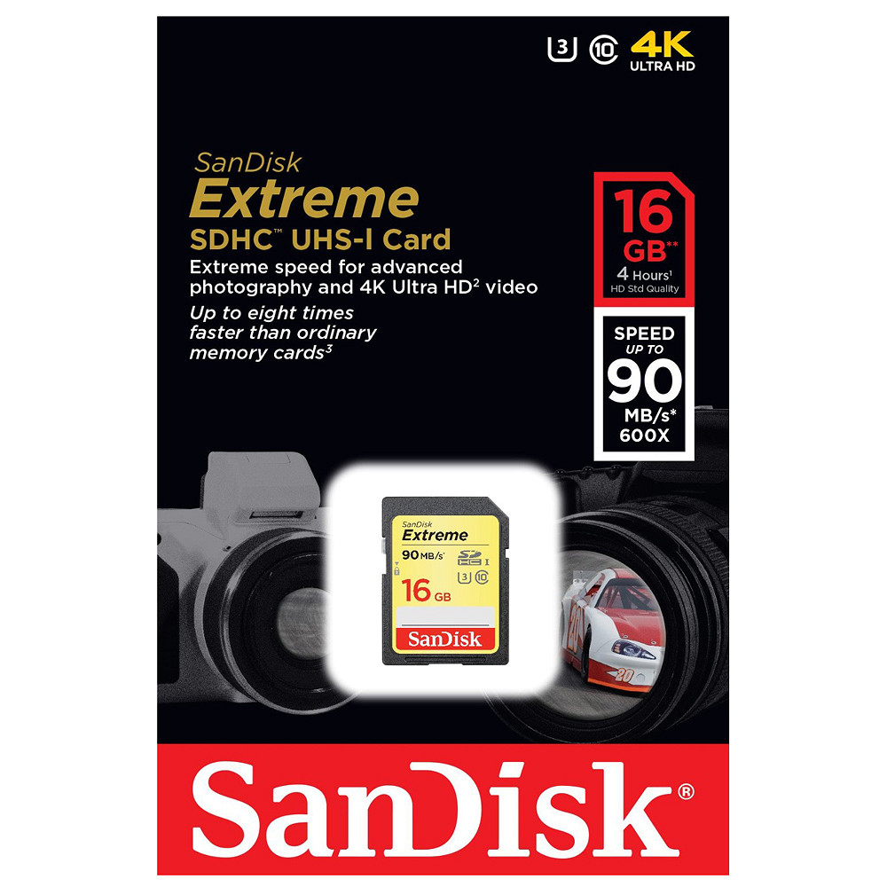 Thẻ Nhớ SDHC Sandisk 16GB Extreme (class 10) Ultra