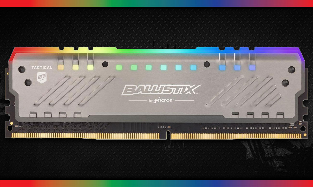Ram Crucial Ballistix Tactical Tracer RGB 16GB DDR4 2666 Heatspreader (BLT16G4D26BFT4)