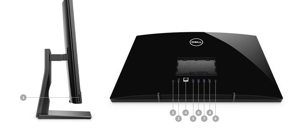 Máy tính để bàn/ PC Dell AIO Inspiron 3277T (i5 7200U/8GB/1TB/Win) 21.5" FHD (TNC4R2W) hiệu năng mạnh mẽ trong một thiết kế nhỏ gọn